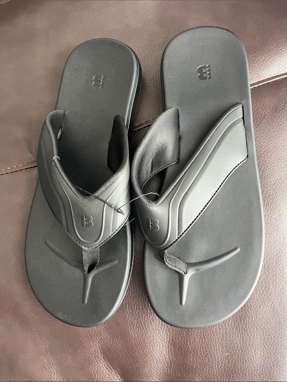 Bench Black Men's Contoured Toe-Post Flip-Flops